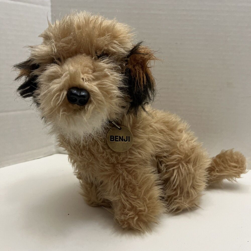 Dakin Benji Plush Dog Terrier 11” Stuffed Animal Metal Tag Collar 1978 Vintage